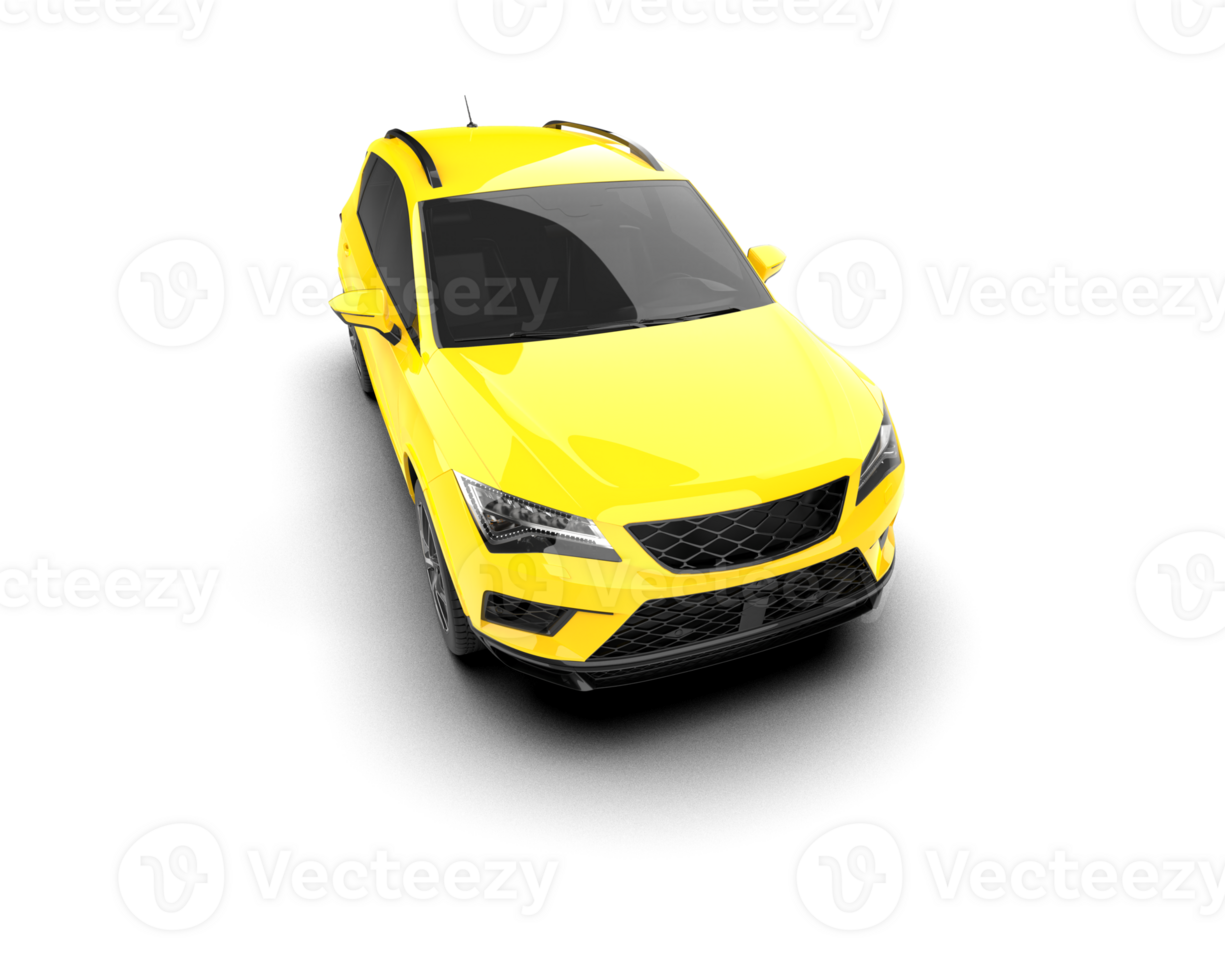 Modern car isolated on background. 3d rendering - illustration png