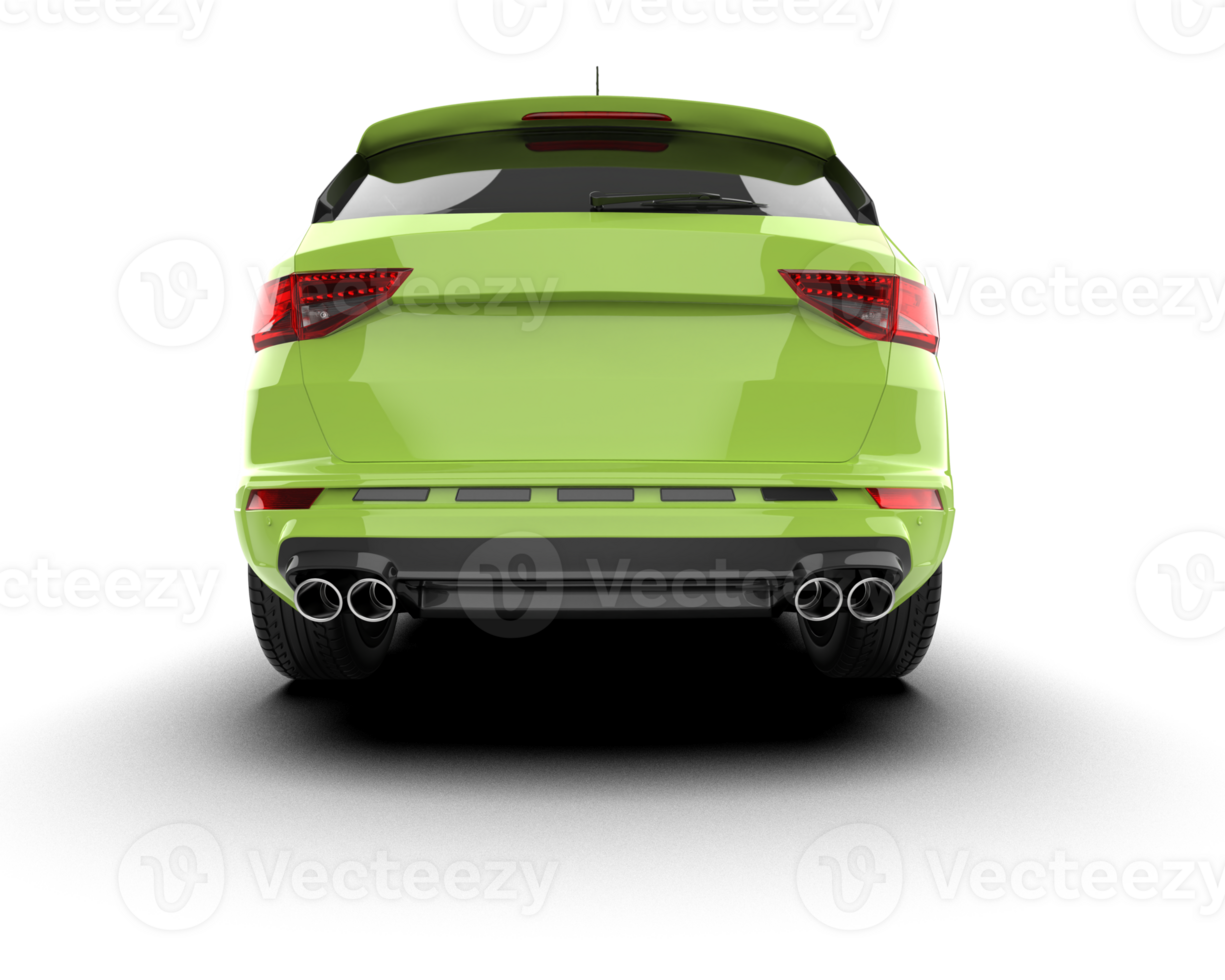 Modern car isolated on background. 3d rendering - illustration png