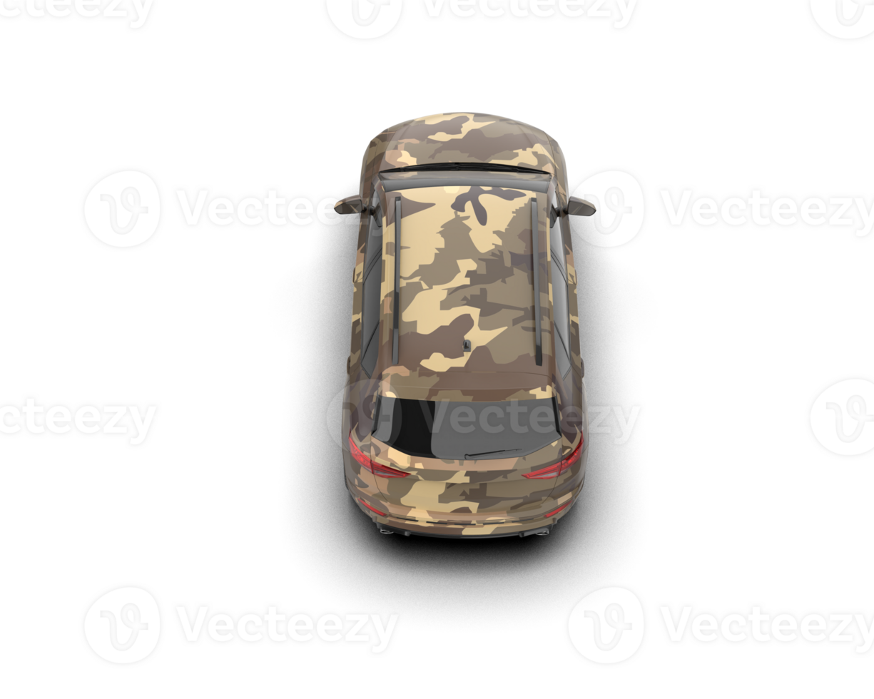 Modern car isolated on background. 3d rendering - illustration png