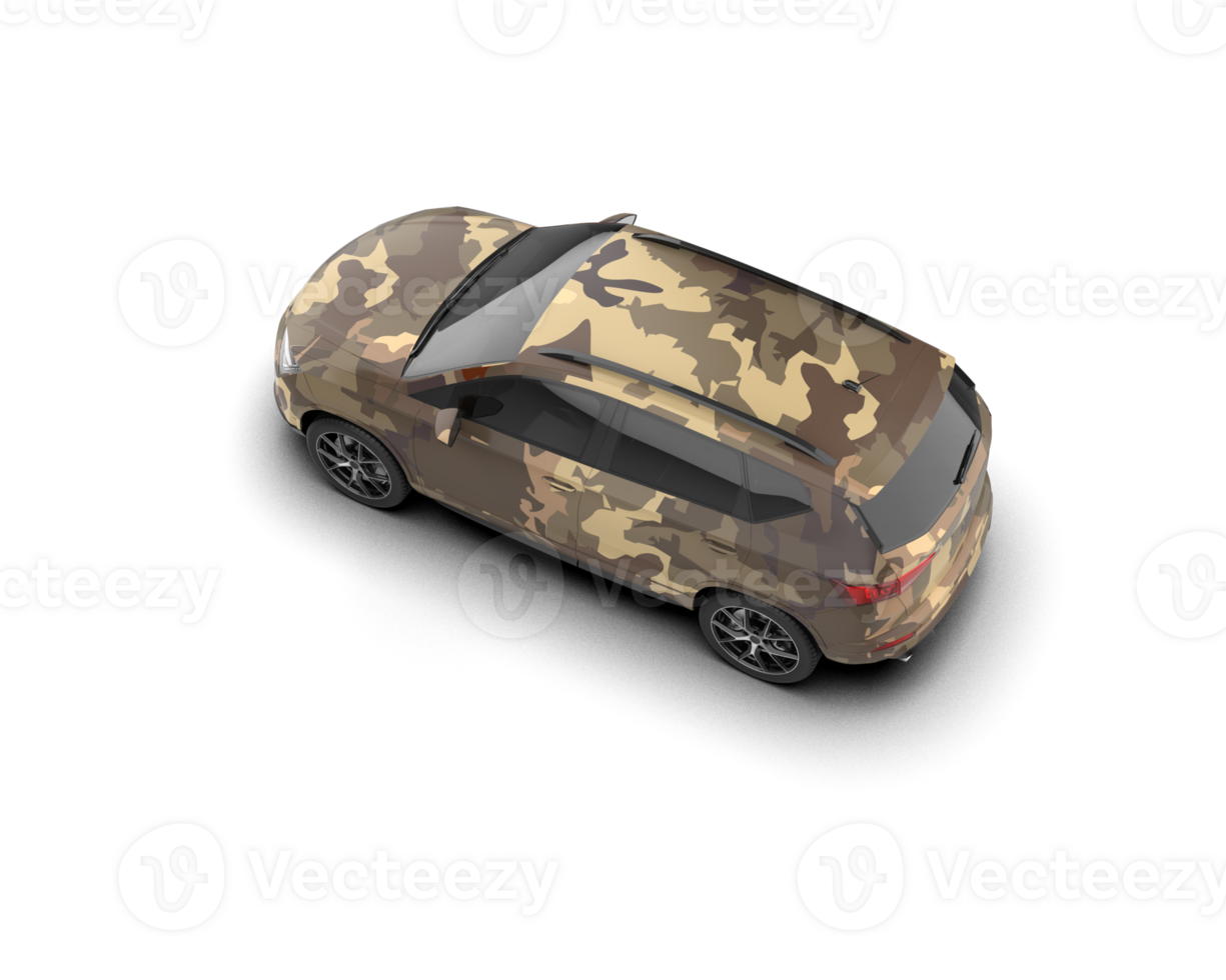 Modern car isolated on background. 3d rendering - illustration png