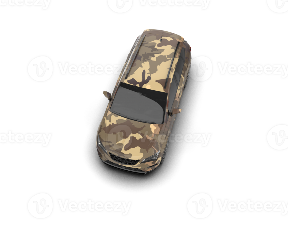 Modern car isolated on background. 3d rendering - illustration png