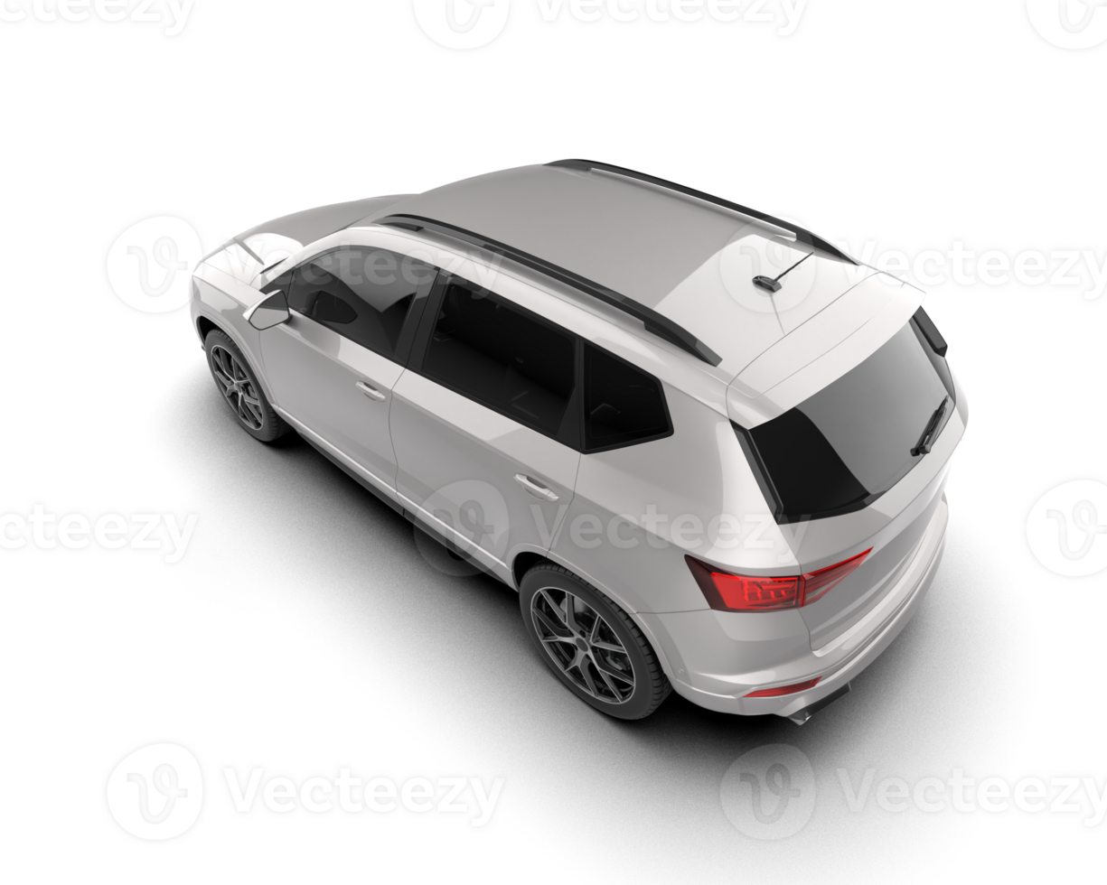Modern car isolated on background. 3d rendering - illustration png