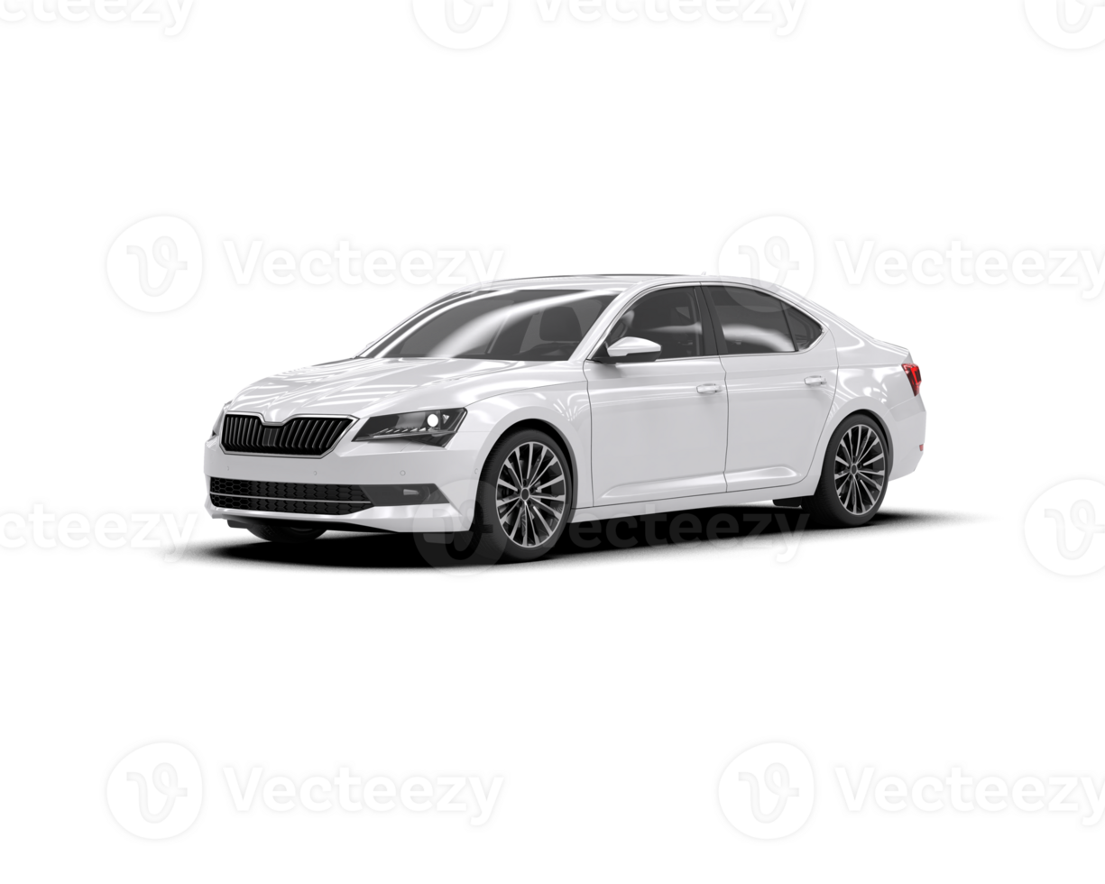 Modern car isolated on background. 3d rendering - illustration png