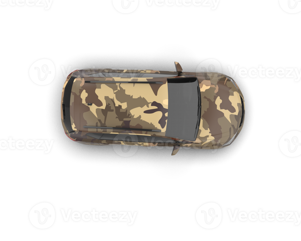 Modern car isolated on background. 3d rendering - illustration png