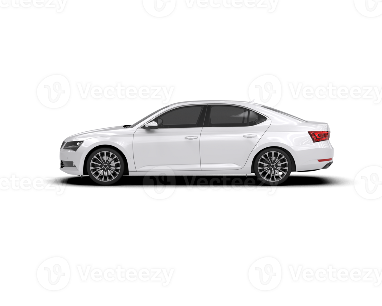 Modern car isolated on background. 3d rendering - illustration png