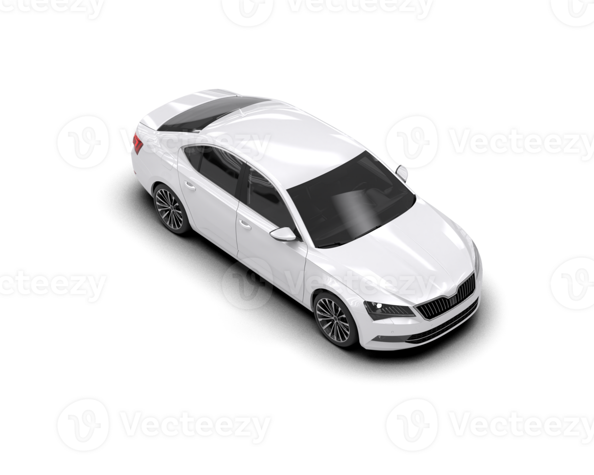 Modern car isolated on background. 3d rendering - illustration png