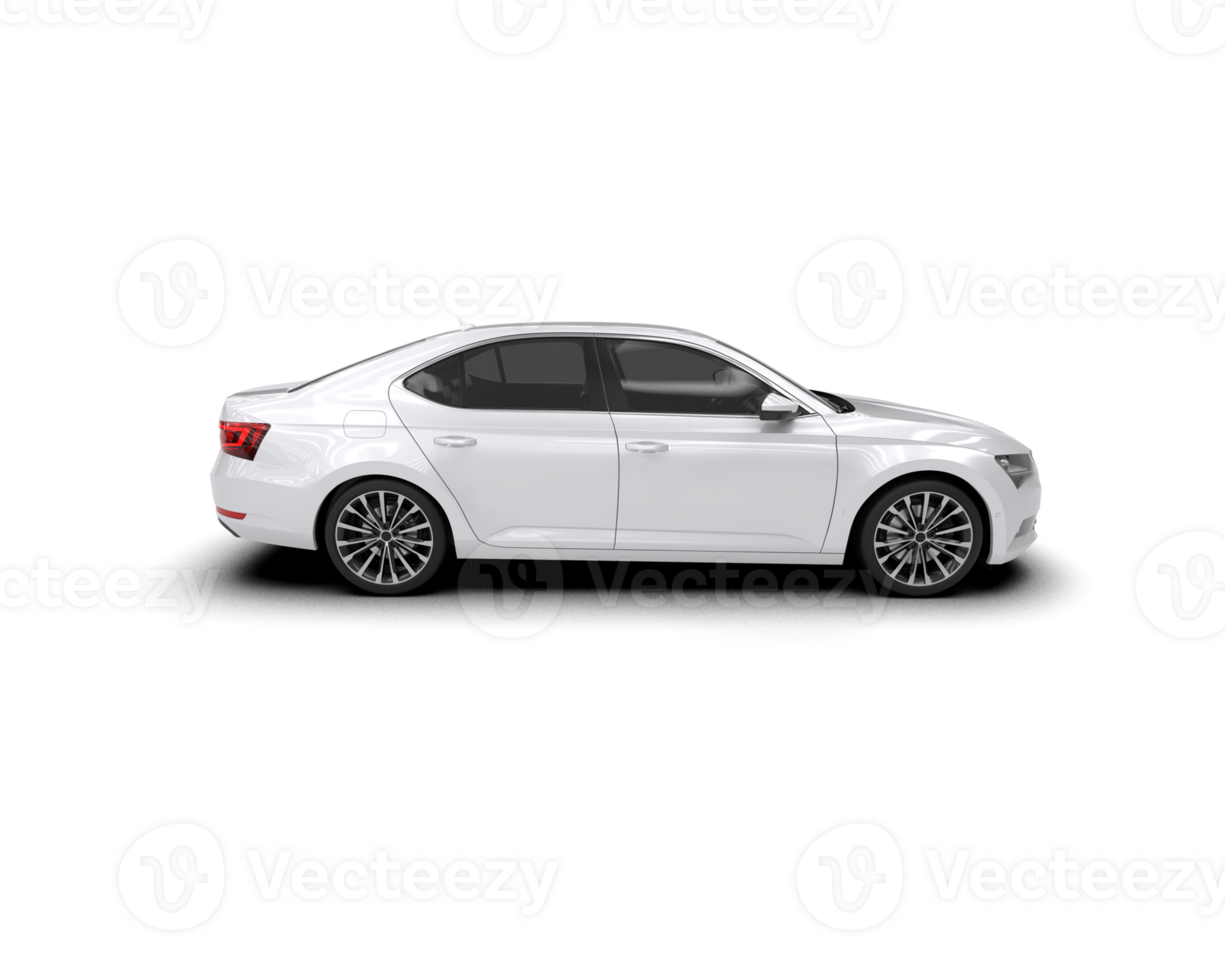 Modern car isolated on background. 3d rendering - illustration png
