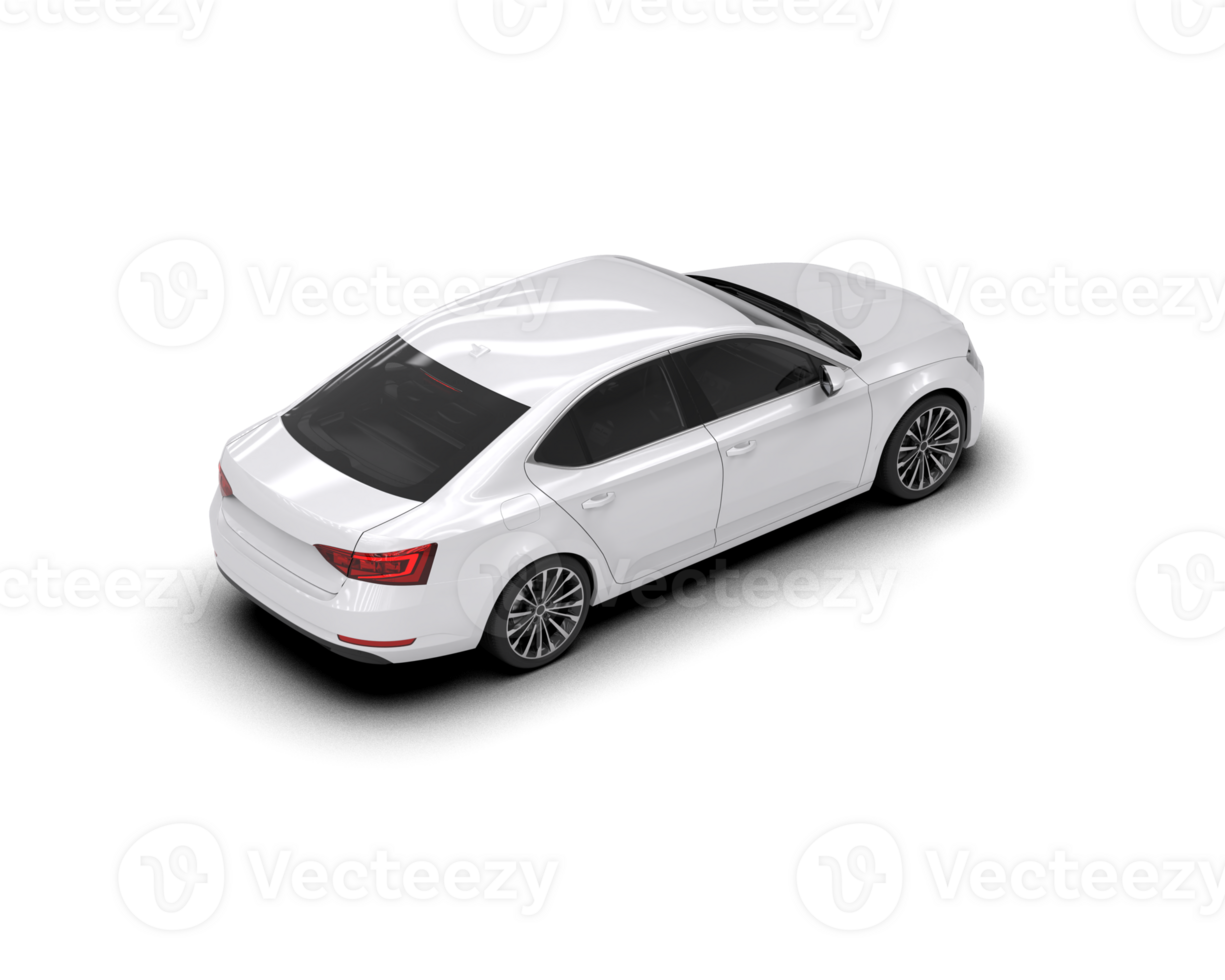Modern car isolated on background. 3d rendering - illustration png