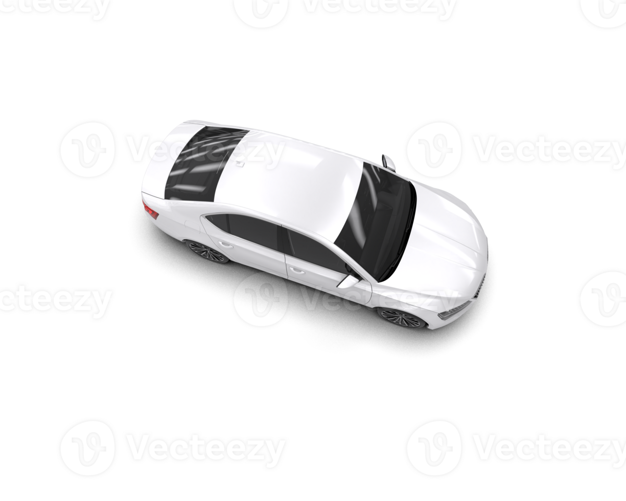 Modern car isolated on background. 3d rendering - illustration png