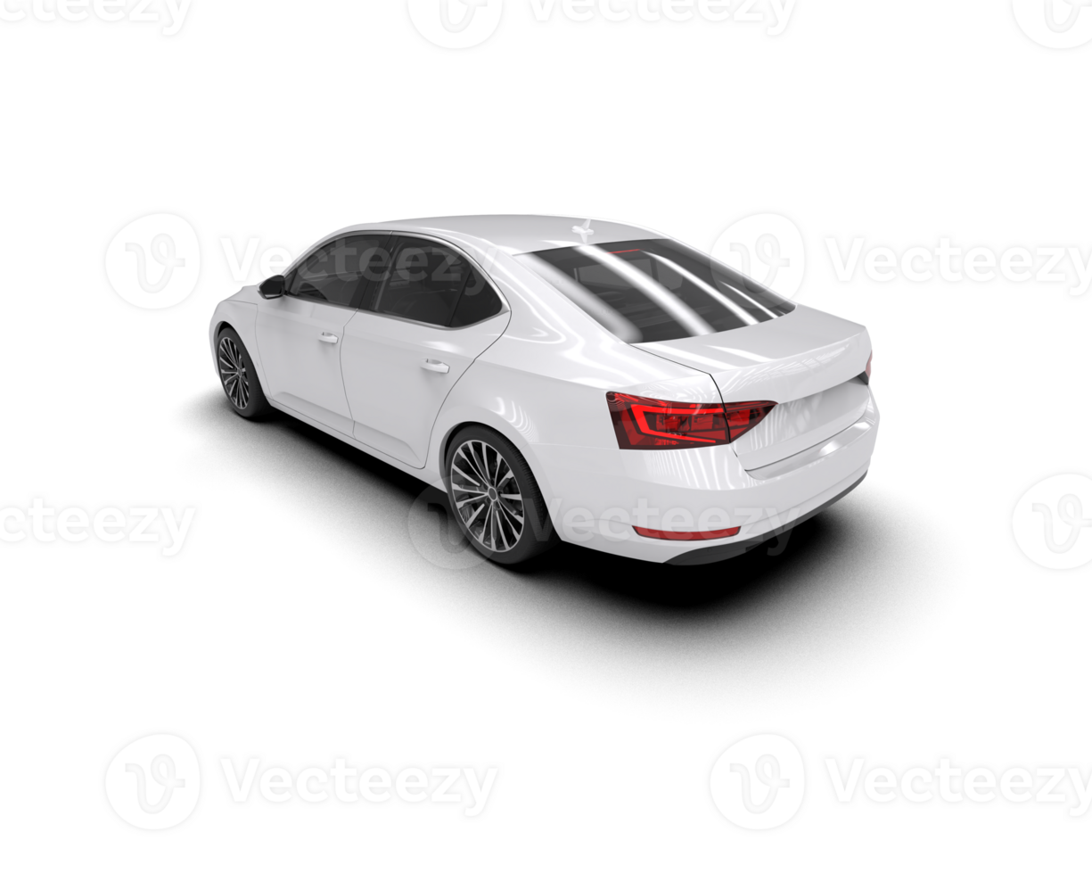 Modern car isolated on background. 3d rendering - illustration png