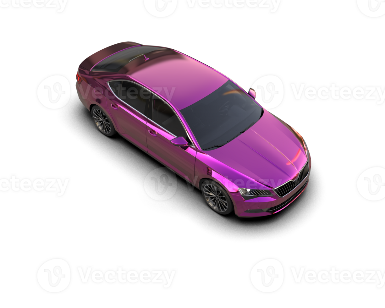 Modern car isolated on background. 3d rendering - illustration png