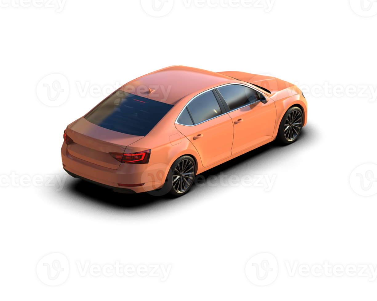 Modern car isolated on background. 3d rendering - illustration png