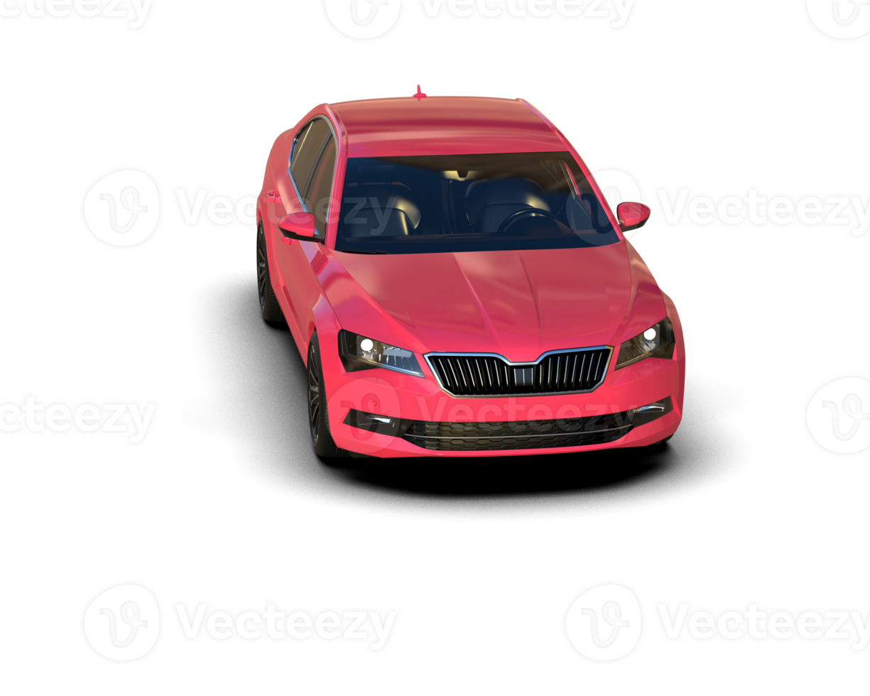 Modern car isolated on background. 3d rendering - illustration png