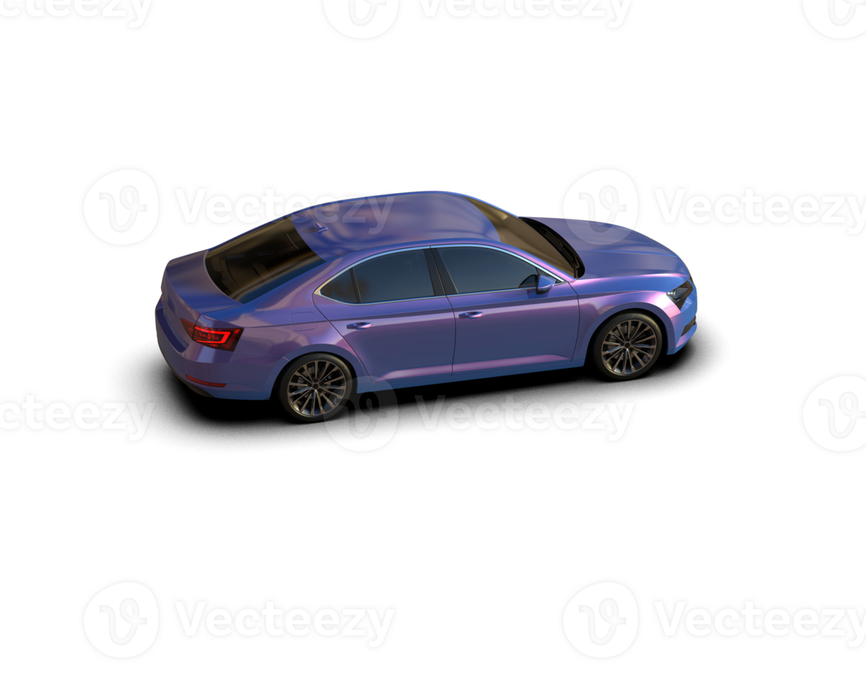 Modern car isolated on background. 3d rendering - illustration png
