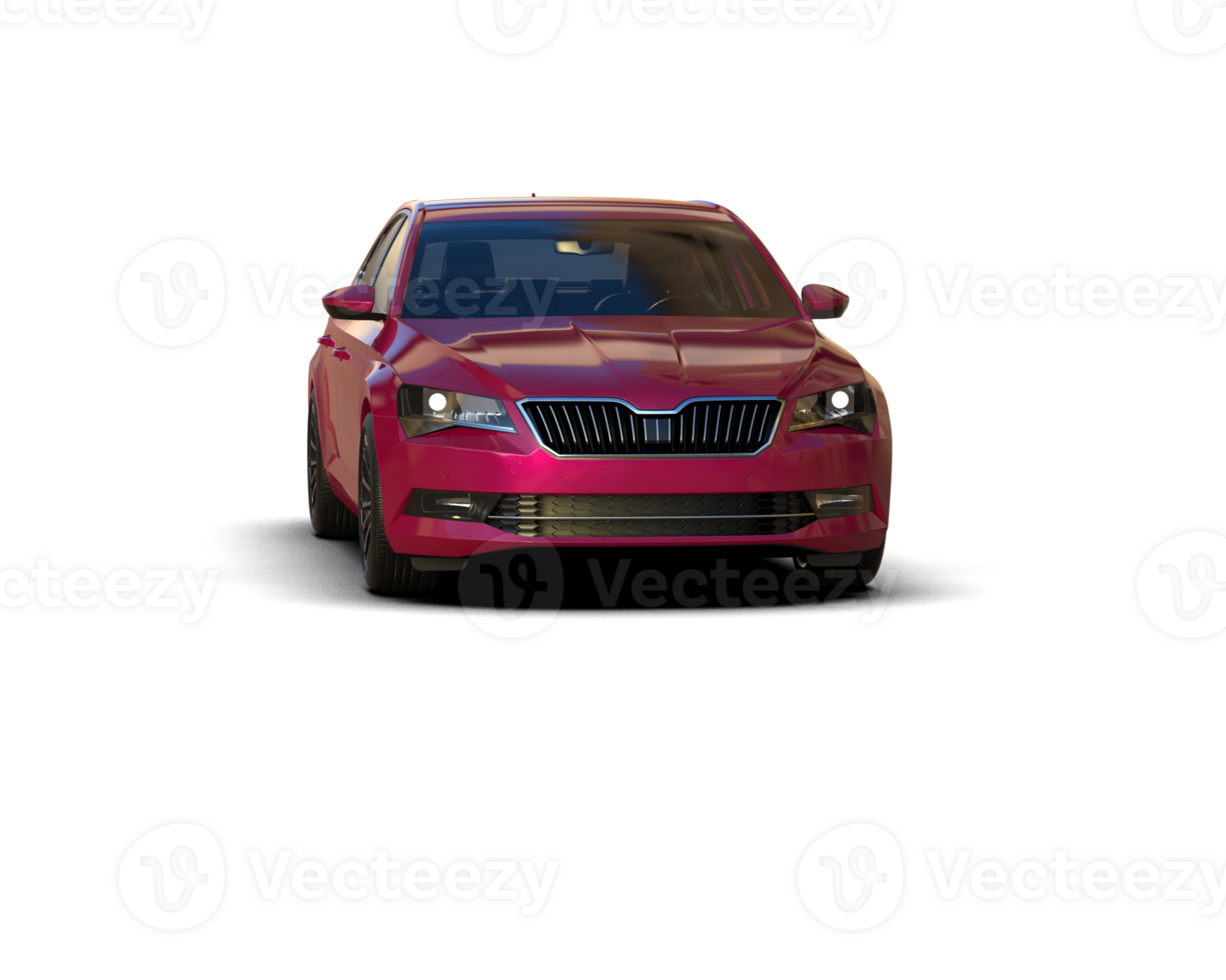 Modern car isolated on background. 3d rendering - illustration png
