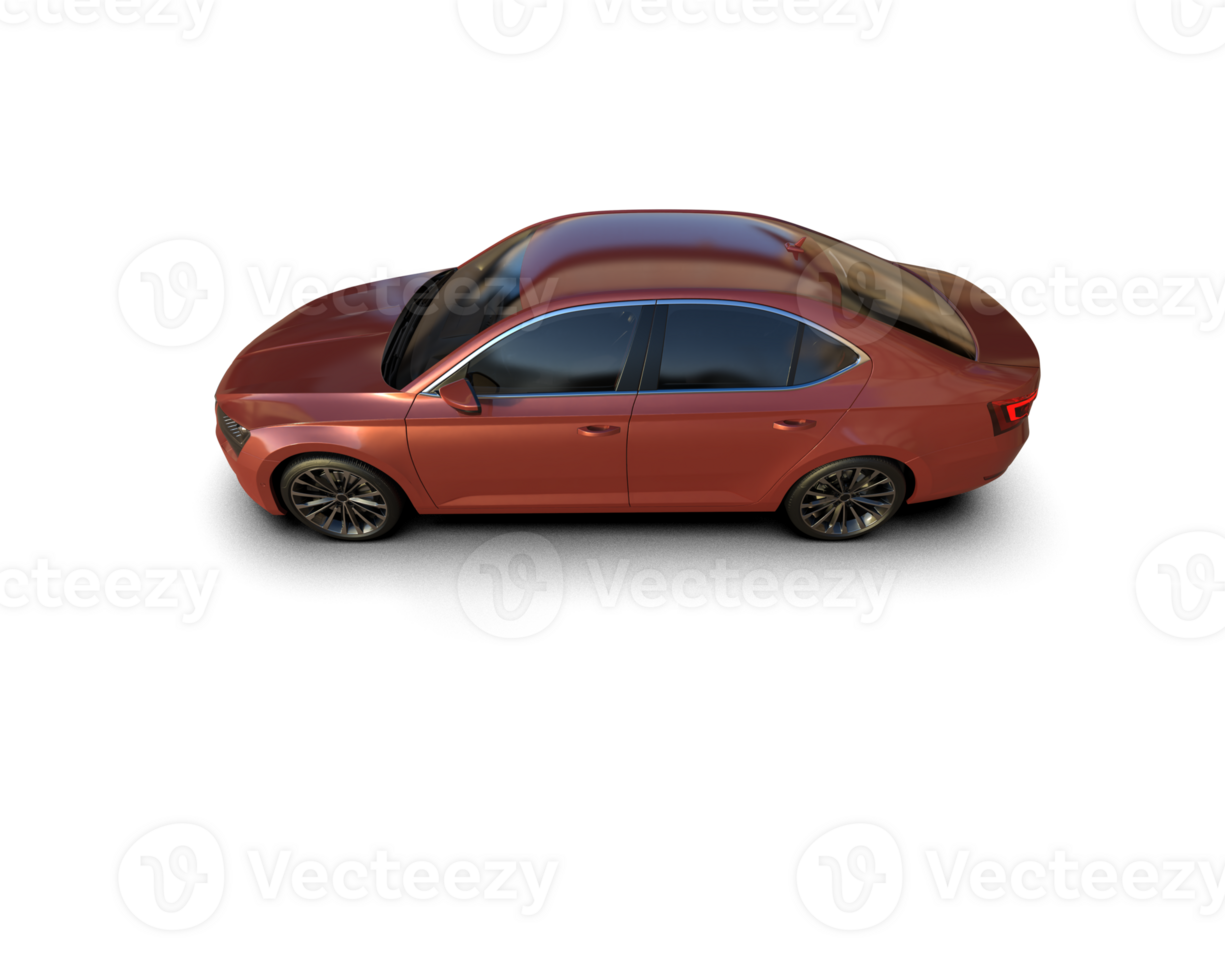 Modern car isolated on background. 3d rendering - illustration png