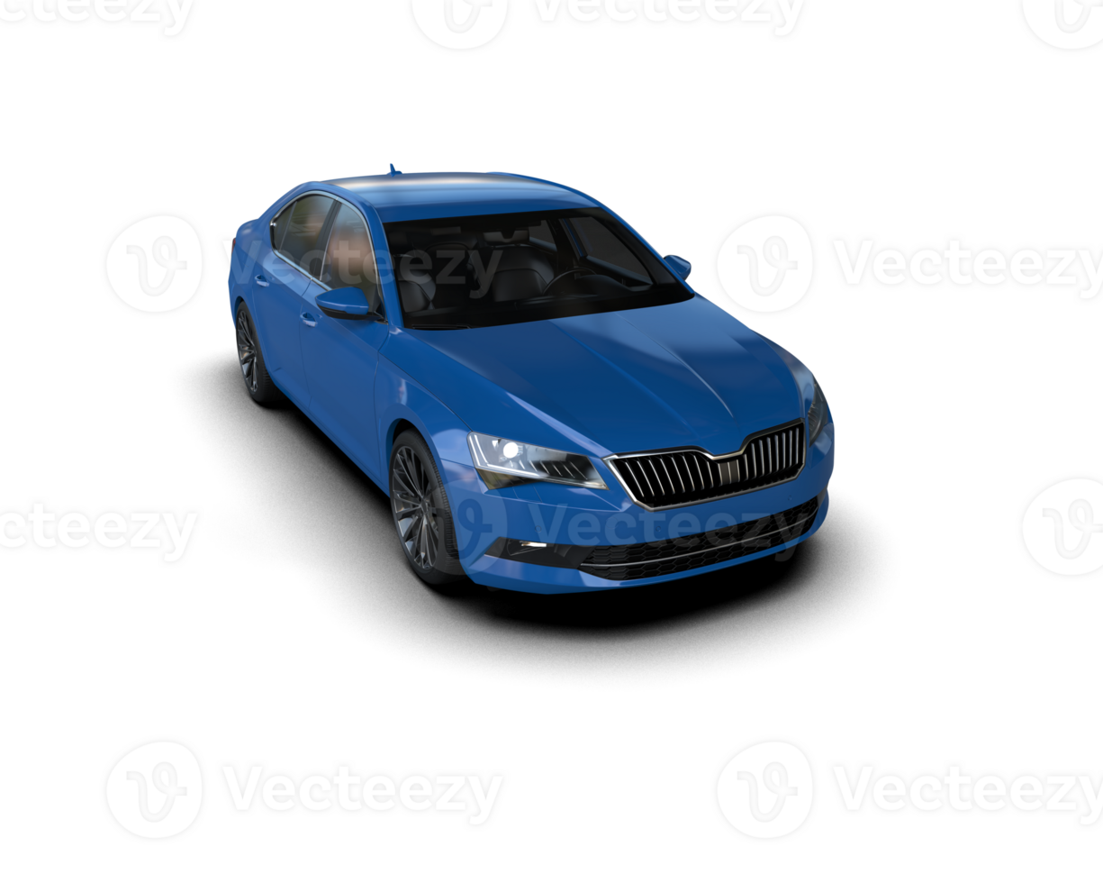 Modern car isolated on background. 3d rendering - illustration png