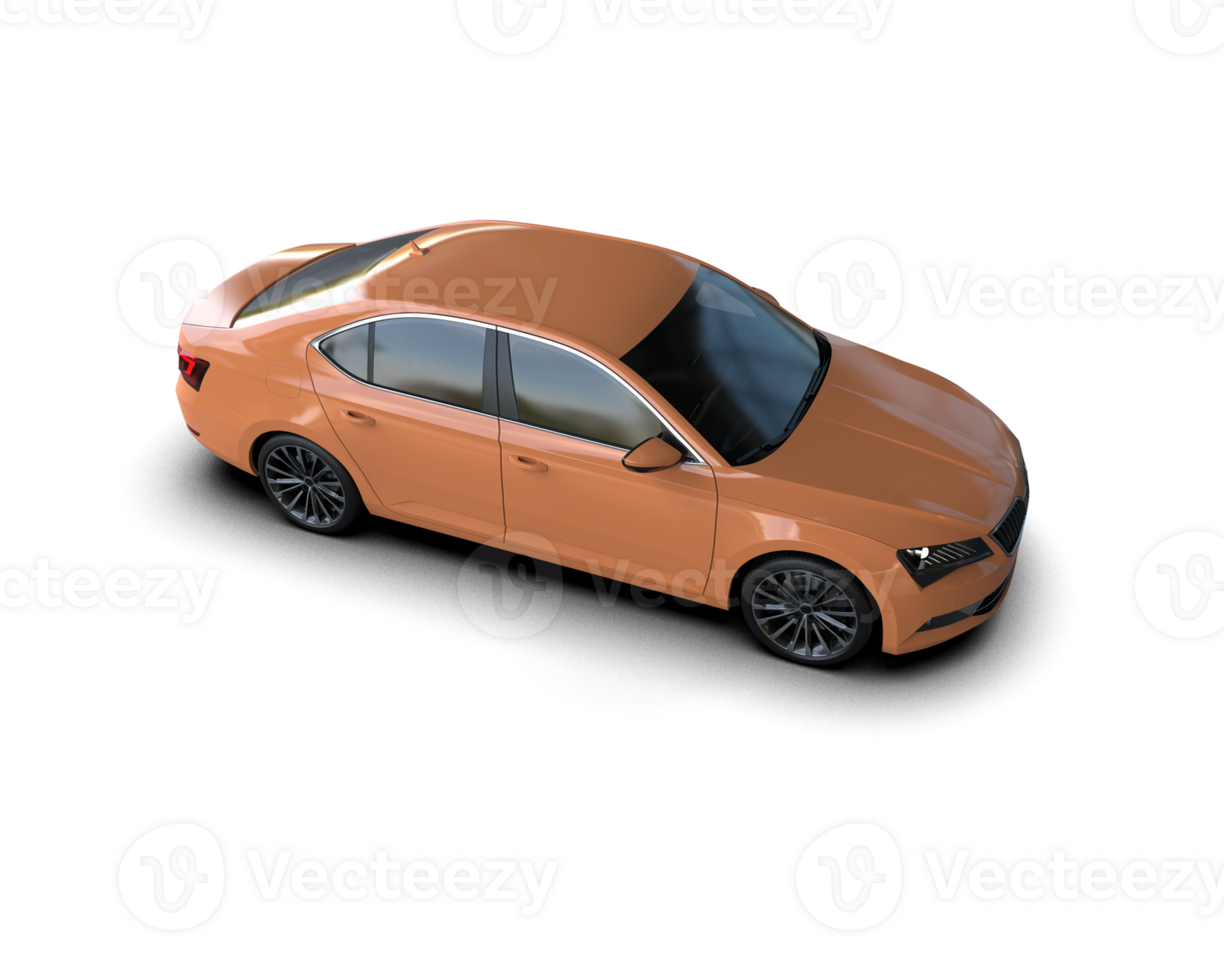 Modern car isolated on background. 3d rendering - illustration png