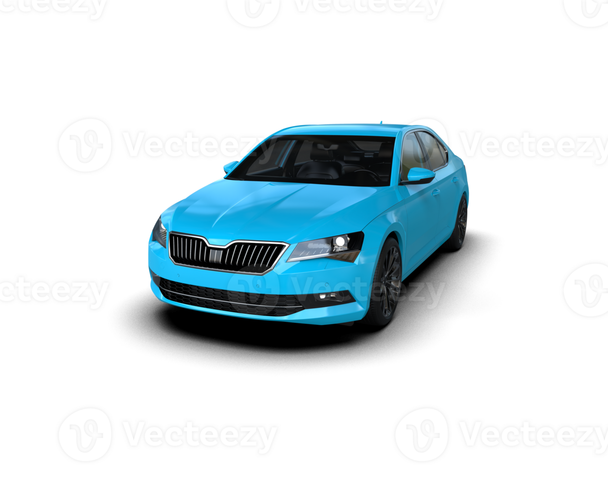 Modern car isolated on background. 3d rendering - illustration png