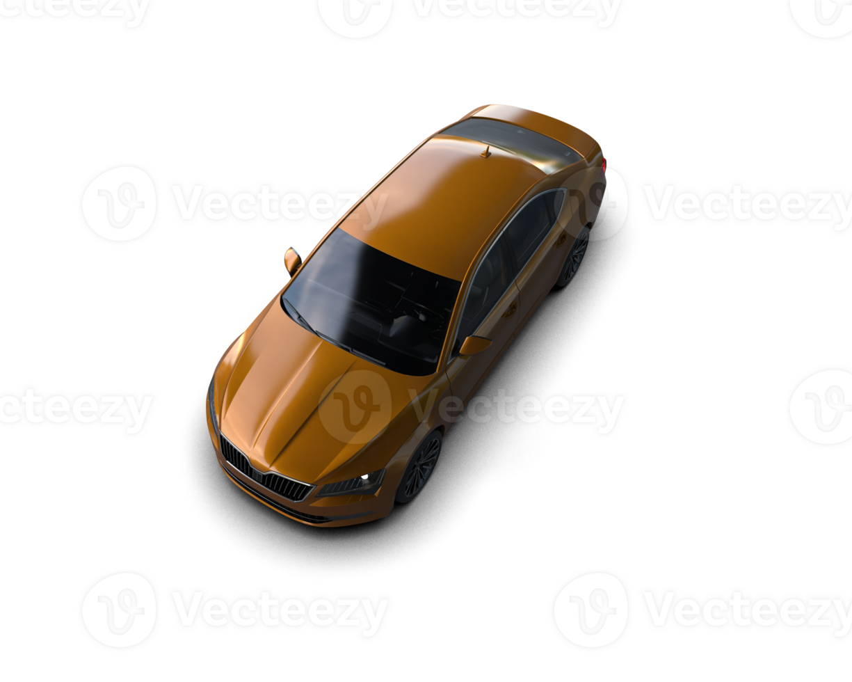 Modern car isolated on background. 3d rendering - illustration png