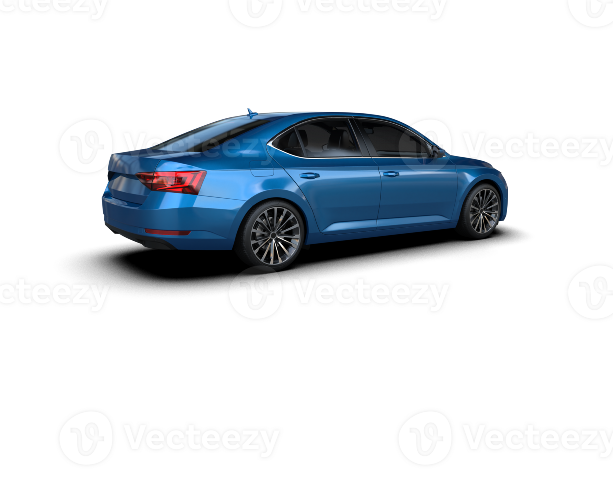 Modern car isolated on background. 3d rendering - illustration png