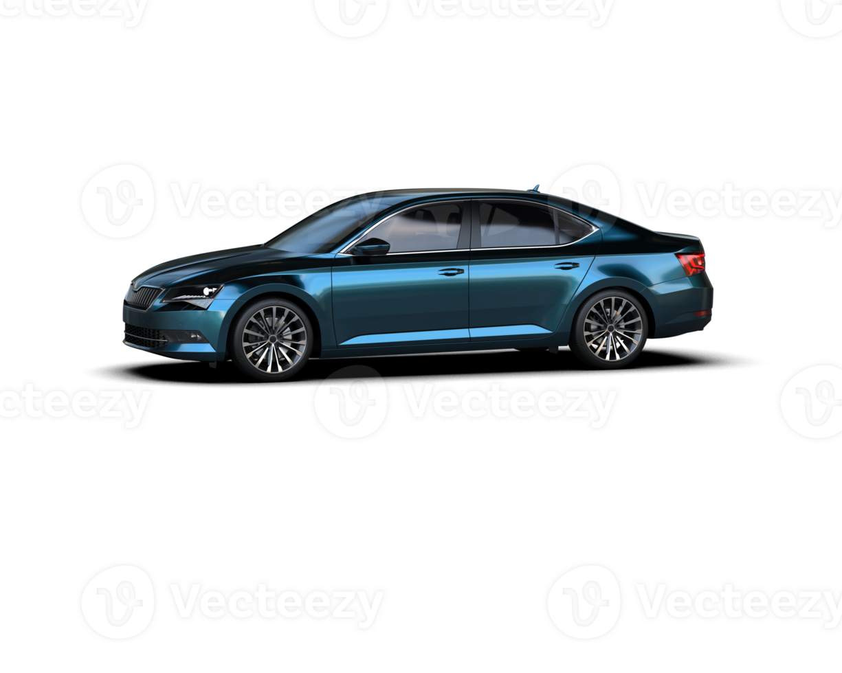 Modern car isolated on background. 3d rendering - illustration png