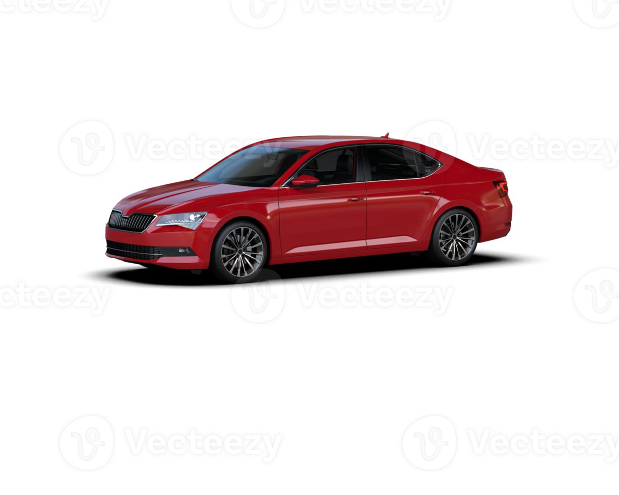 Modern car isolated on background. 3d rendering - illustration png