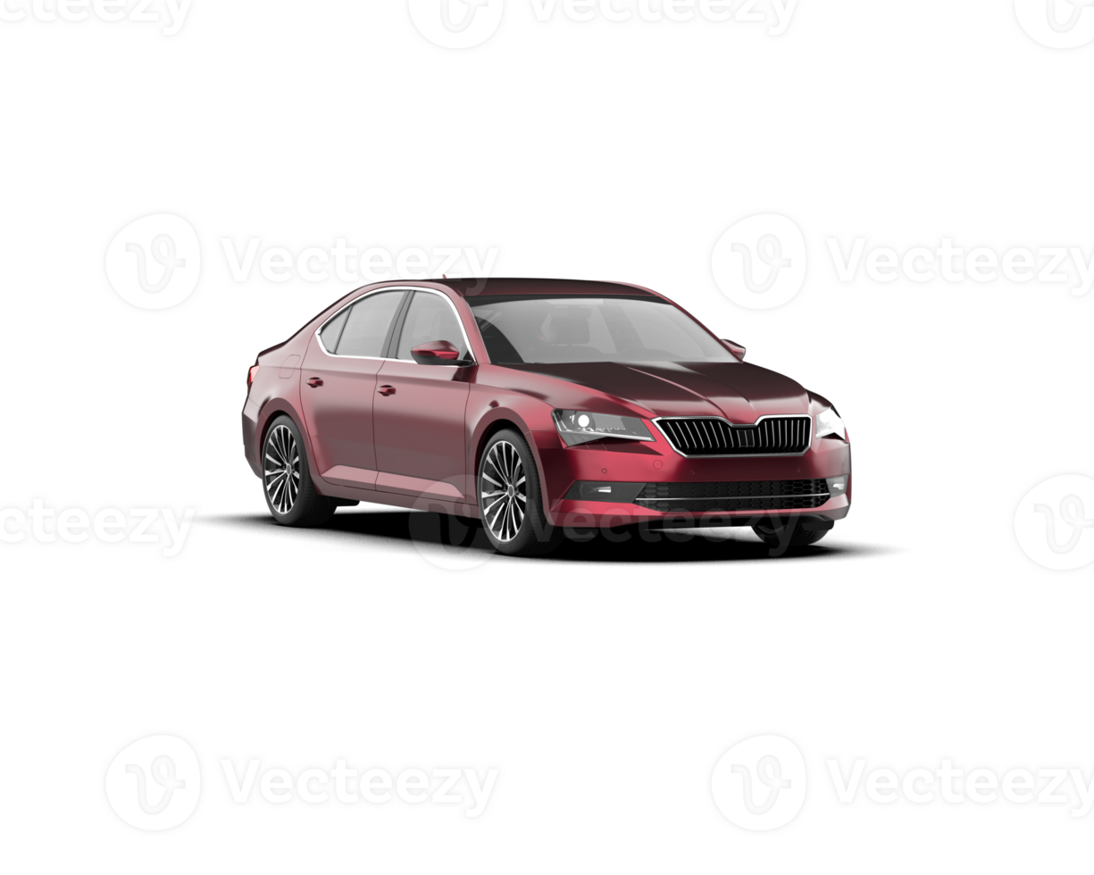 Modern car isolated on background. 3d rendering - illustration png