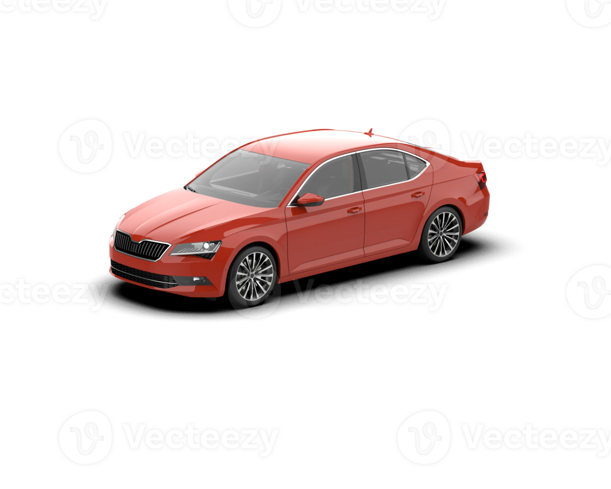 Modern car isolated on background. 3d rendering - illustration png
