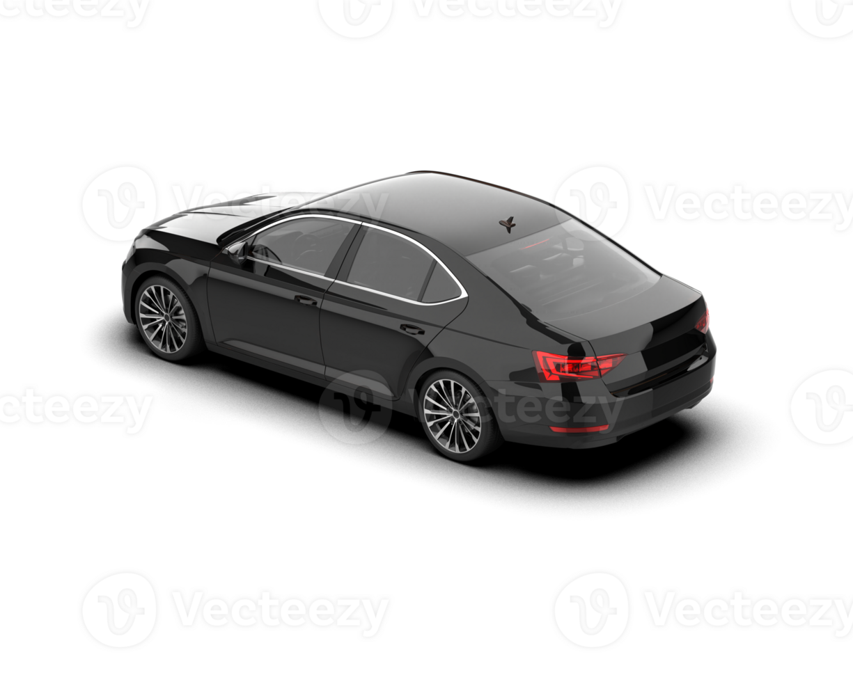 Modern car isolated on background. 3d rendering - illustration png