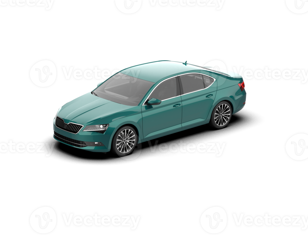 Modern car isolated on background. 3d rendering - illustration png