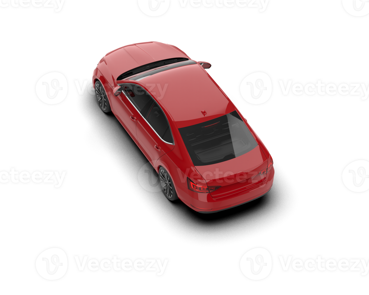Modern car isolated on background. 3d rendering - illustration png