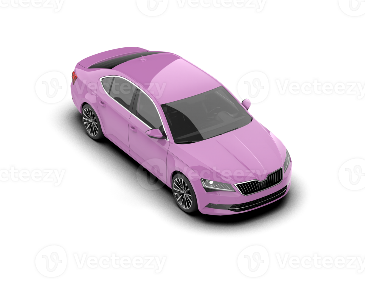 Modern car isolated on background. 3d rendering - illustration png