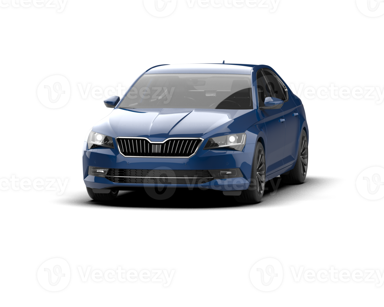 Modern car isolated on background. 3d rendering - illustration png