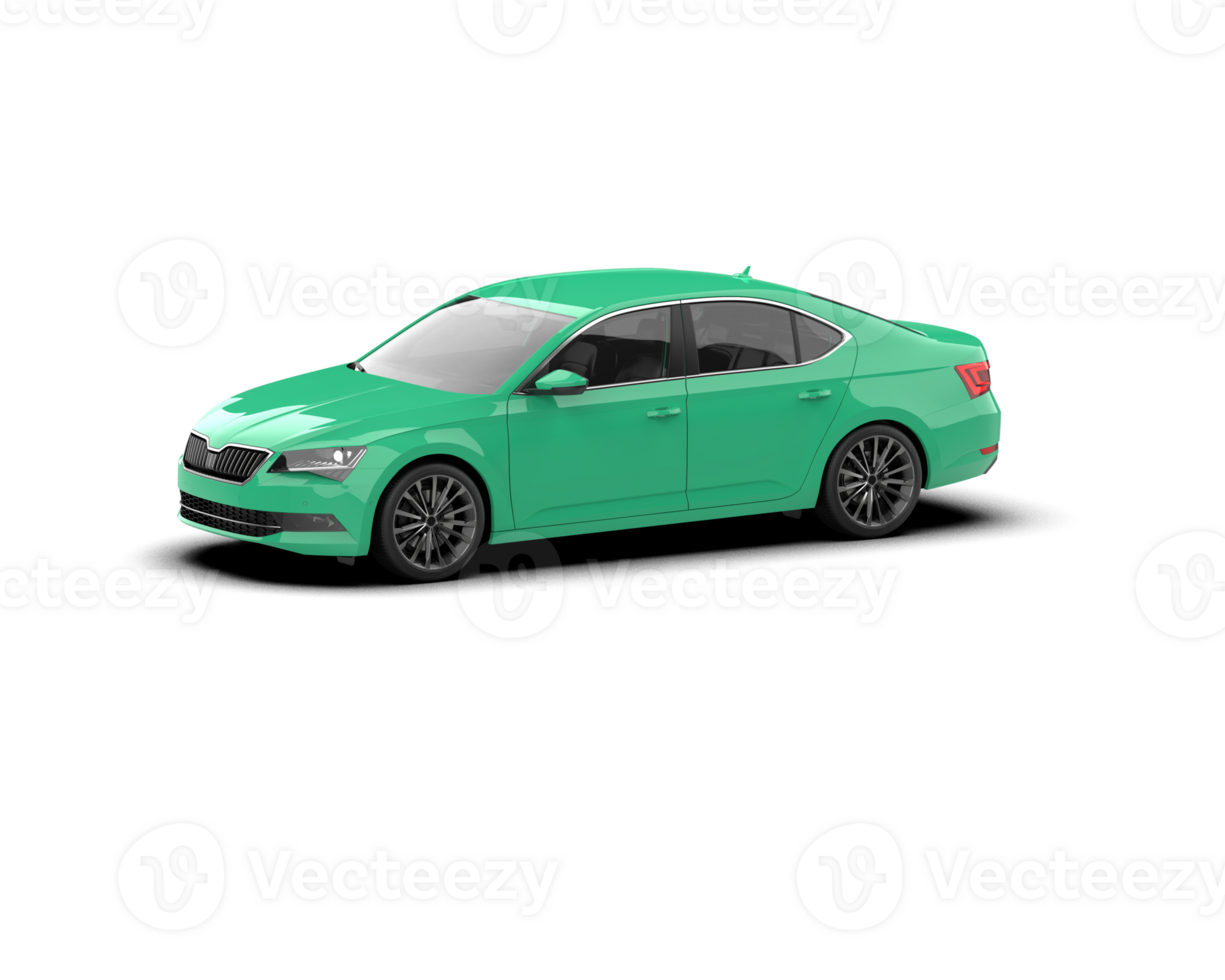 Modern car isolated on background. 3d rendering - illustration png