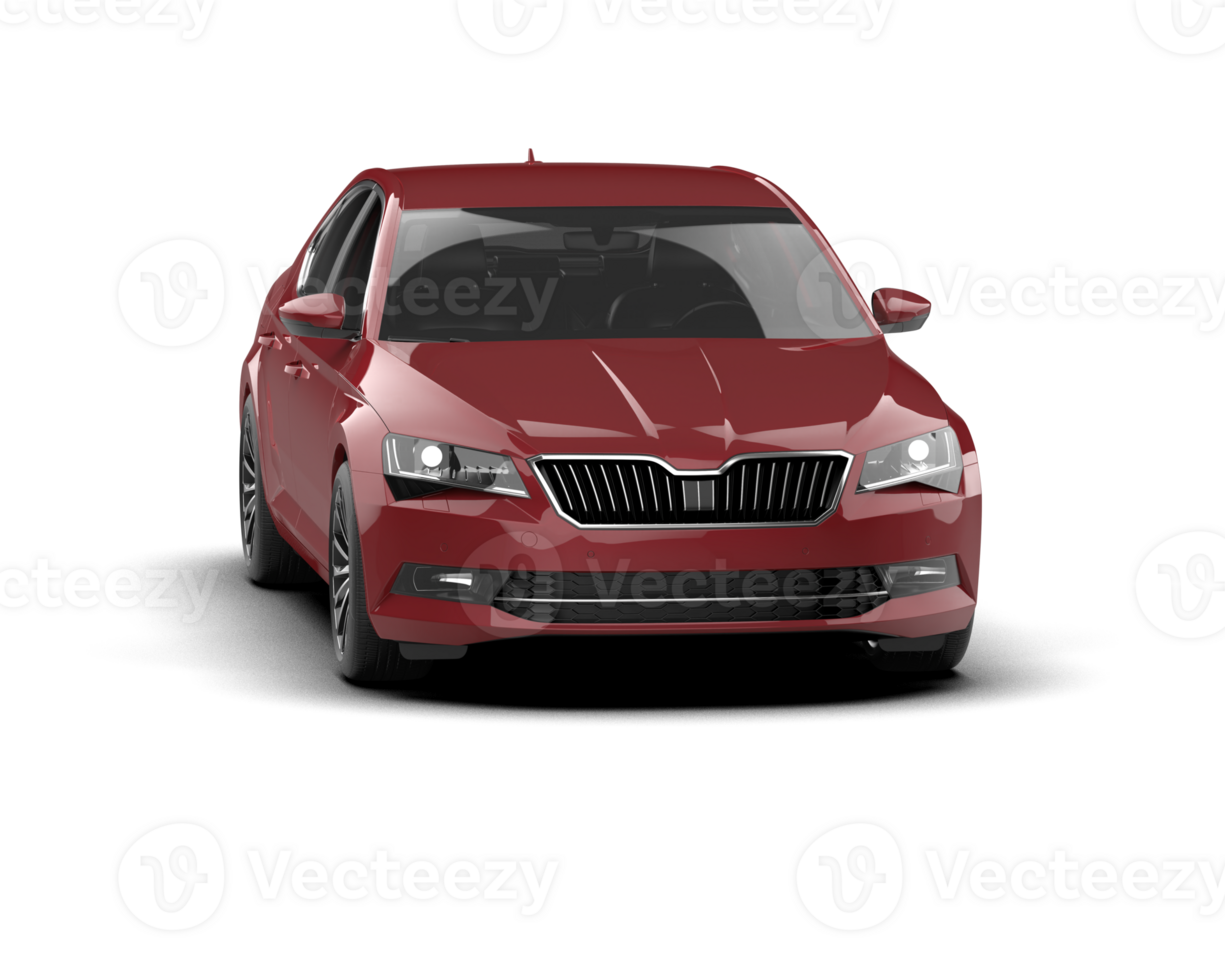 Modern car isolated on background. 3d rendering - illustration png
