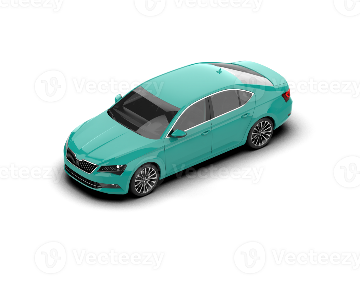 Modern car isolated on background. 3d rendering - illustration png
