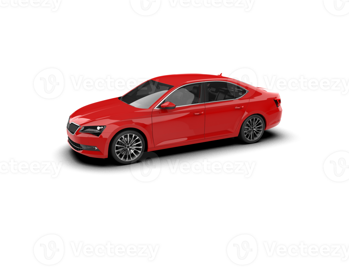 Modern car isolated on background. 3d rendering - illustration png
