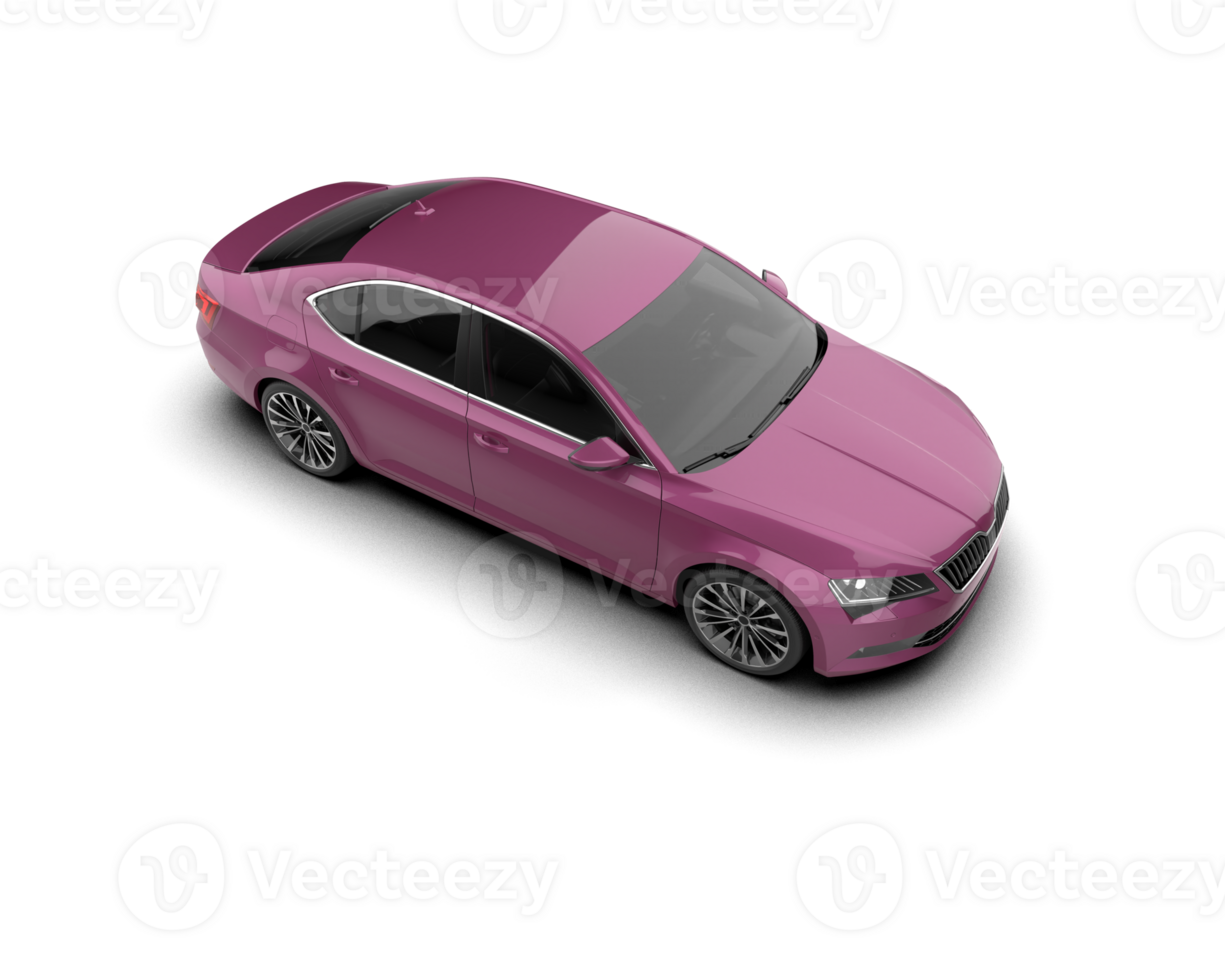 Modern car isolated on background. 3d rendering - illustration png