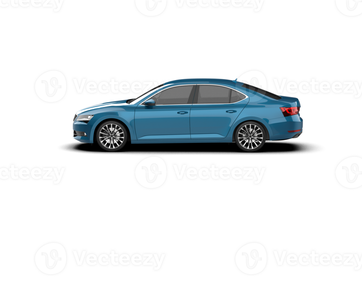 Modern car isolated on background. 3d rendering - illustration png