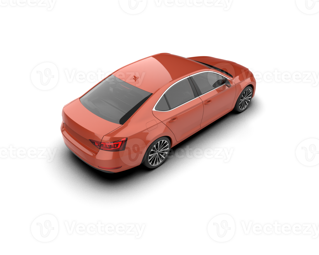 Modern car isolated on background. 3d rendering - illustration png