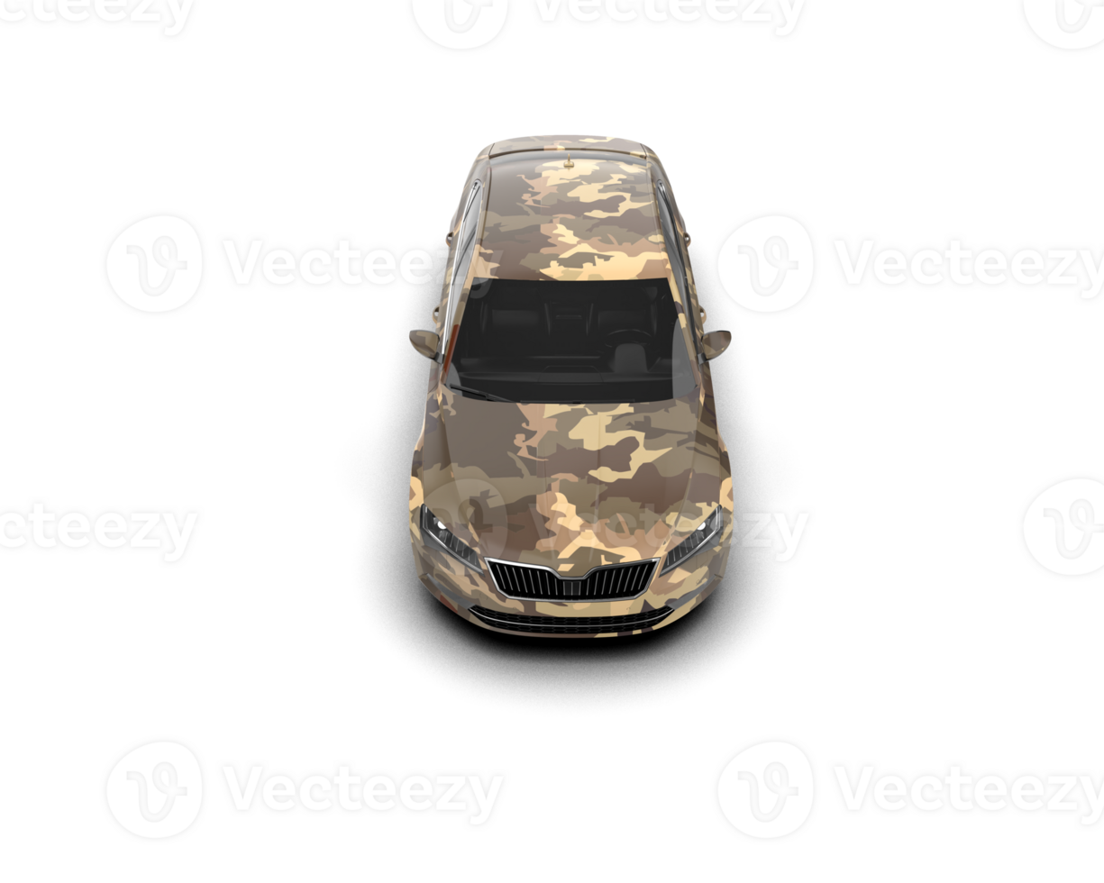 Modern car isolated on background. 3d rendering - illustration png