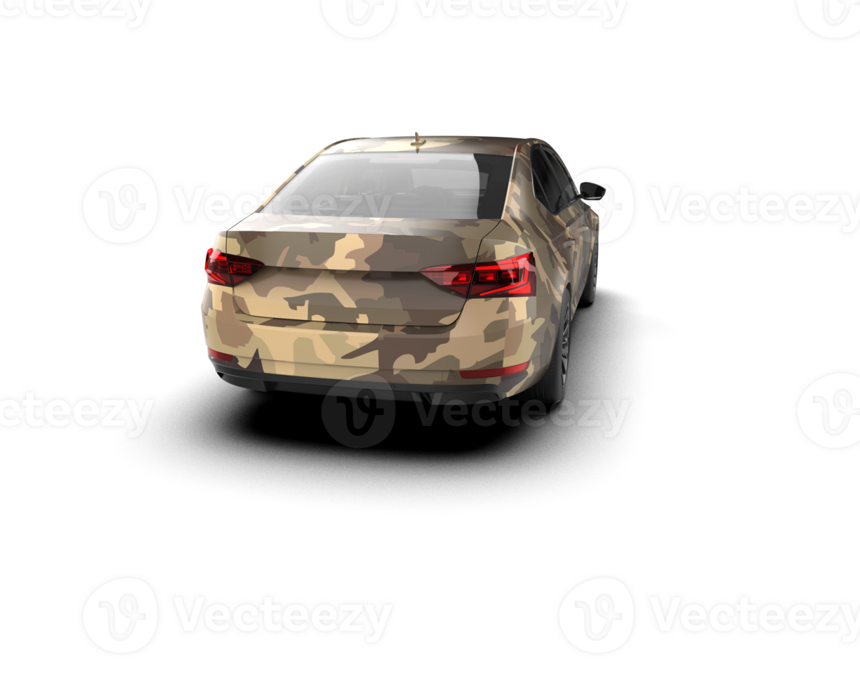 Modern car isolated on background. 3d rendering - illustration png