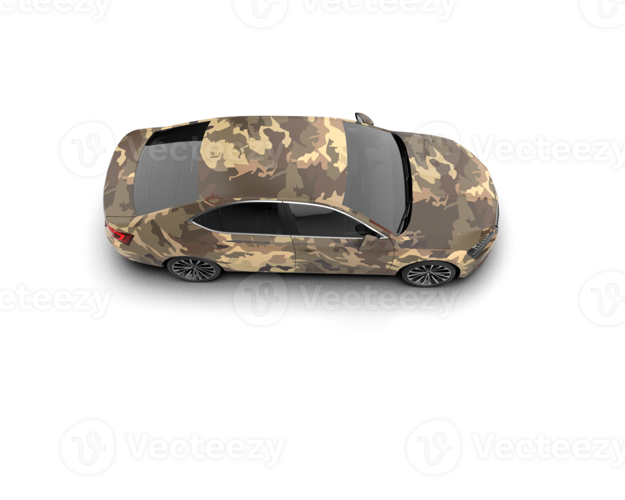 Modern car isolated on background. 3d rendering - illustration png