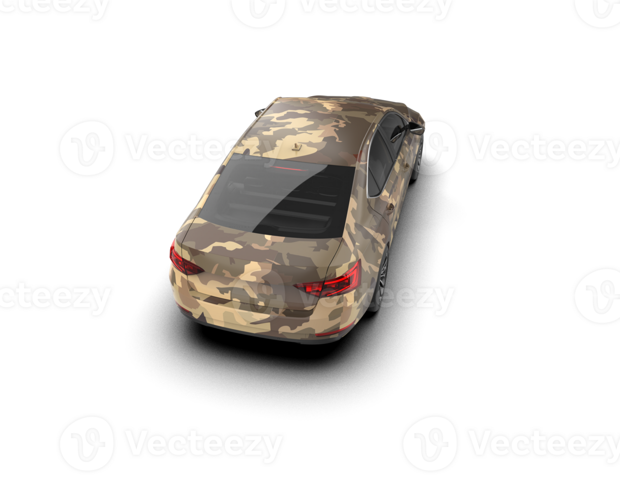 Modern car isolated on background. 3d rendering - illustration png