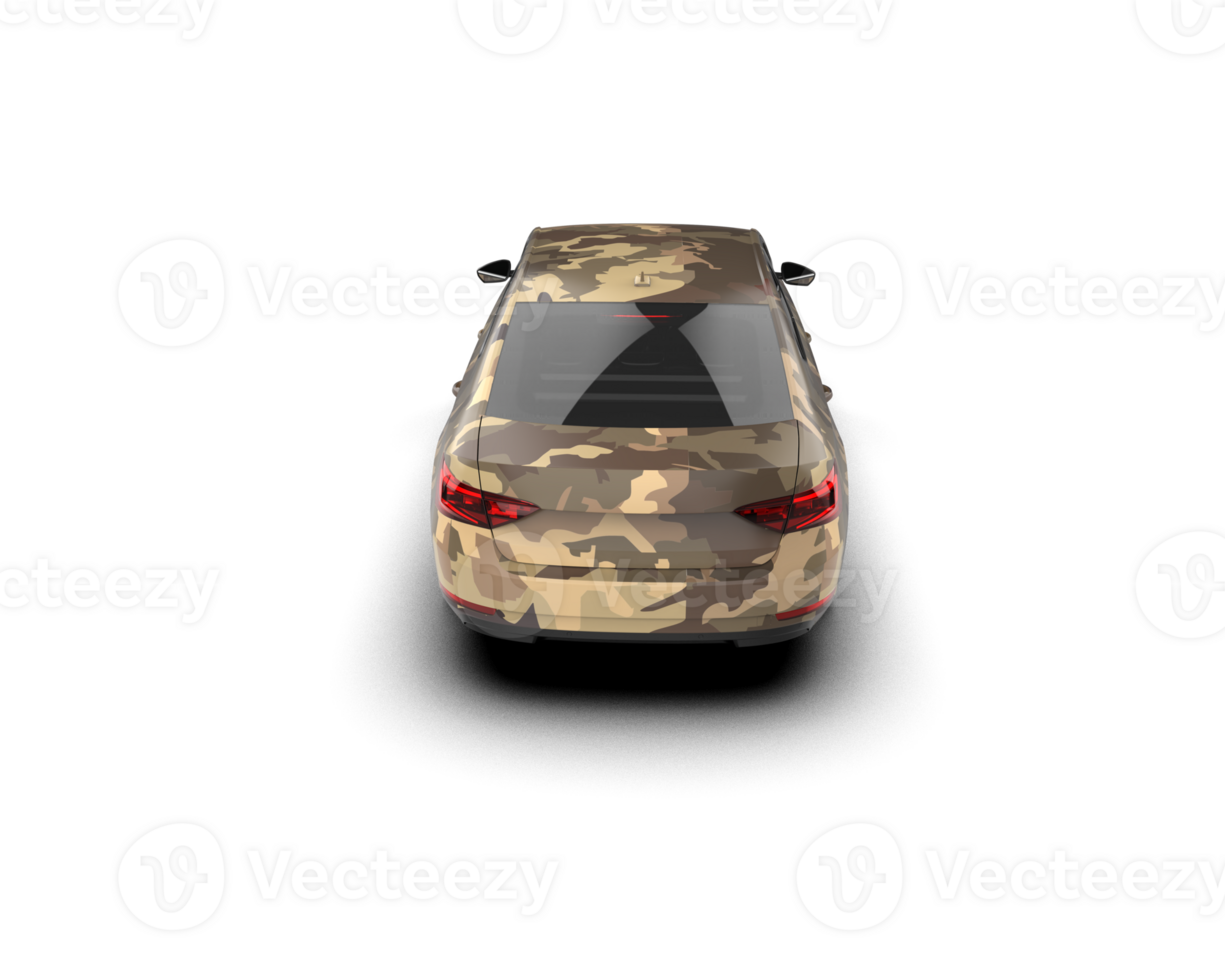 Modern car isolated on background. 3d rendering - illustration png
