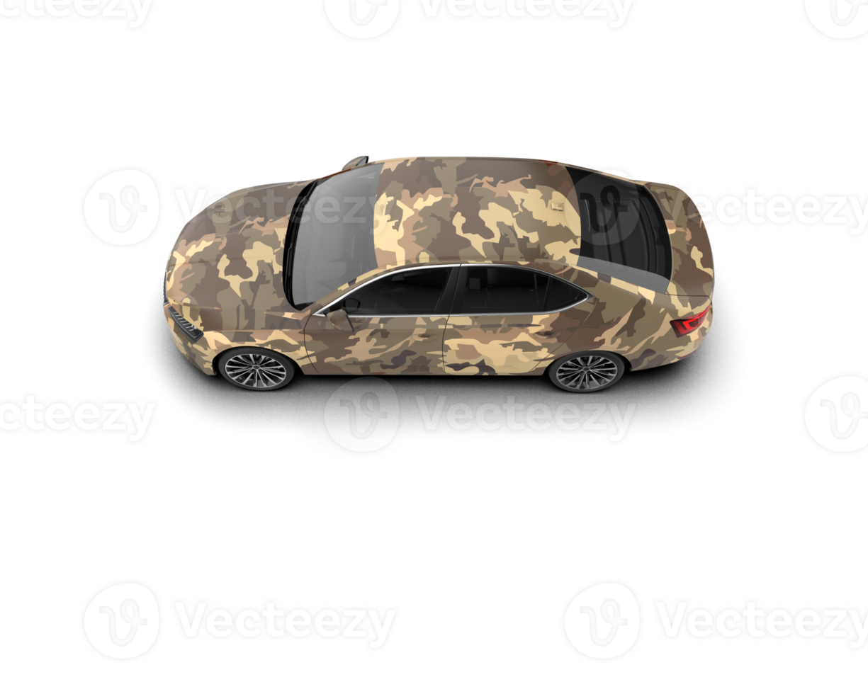 Modern car isolated on background. 3d rendering - illustration png