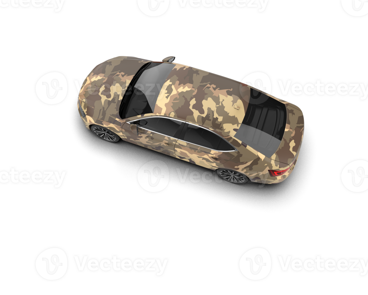 Modern car isolated on background. 3d rendering - illustration png