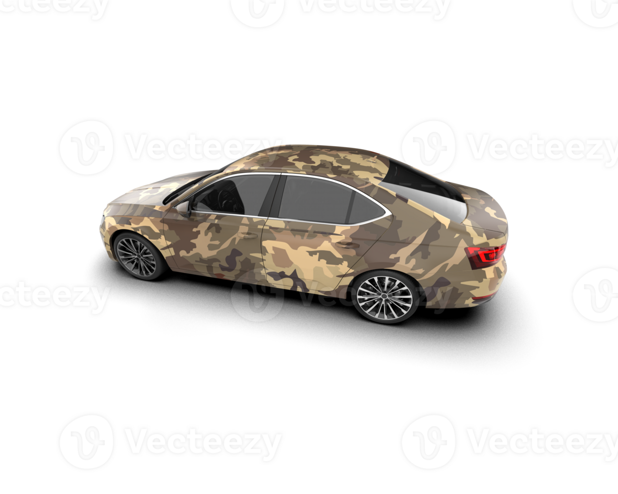 Modern car isolated on background. 3d rendering - illustration png
