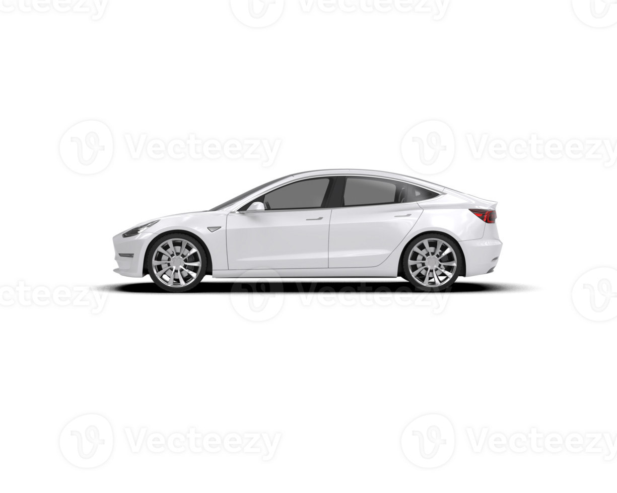 Modern car isolated on background. 3d rendering - illustration png